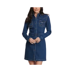 Wrangler Retro Women's Dark Wash Denim Jacket Dress