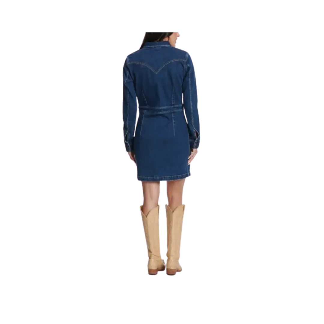 Wrangler Retro Women's Dark Wash Denim Jacket Dress