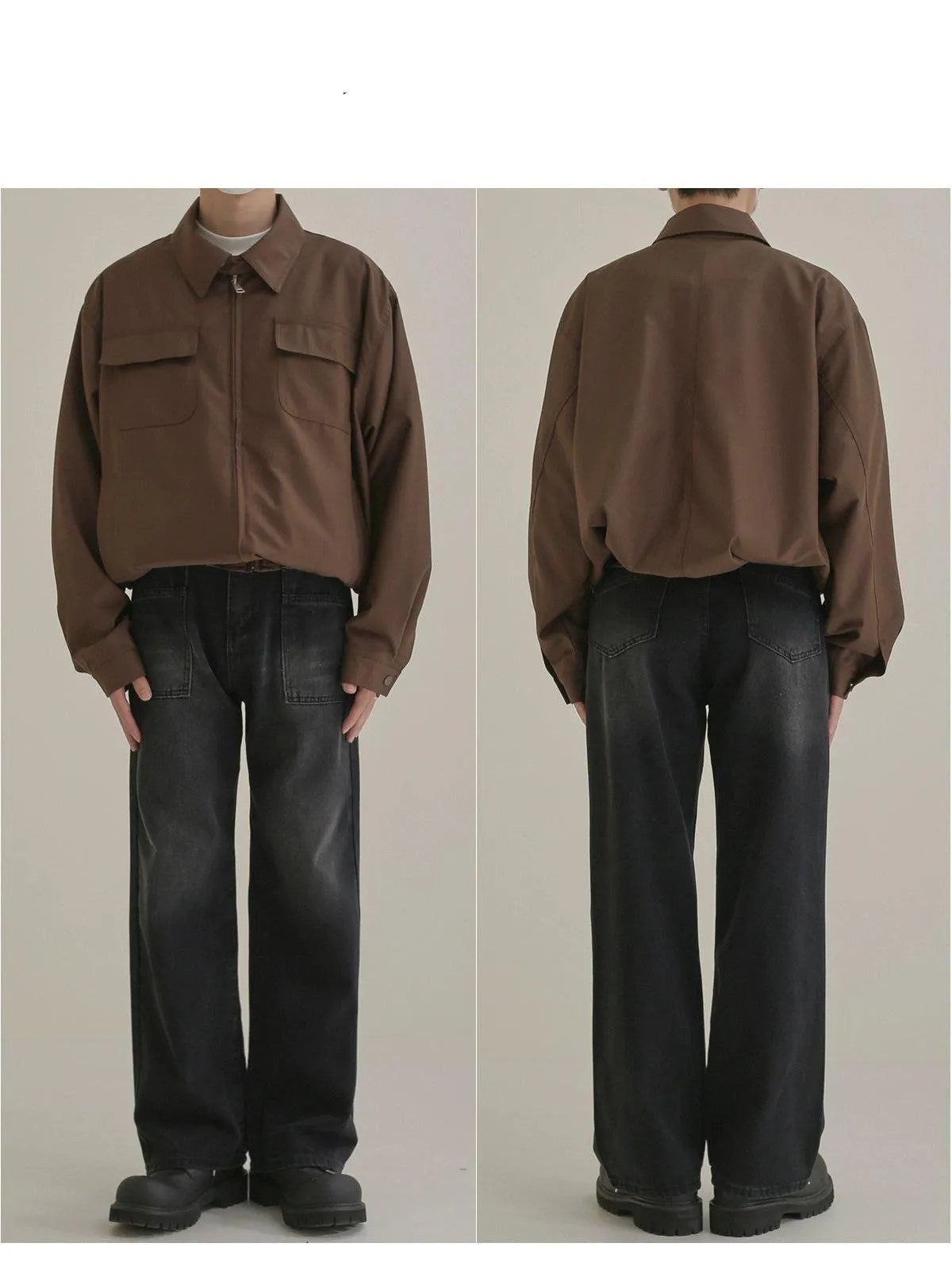 Zhou Flap Pocket Zippered Jacket