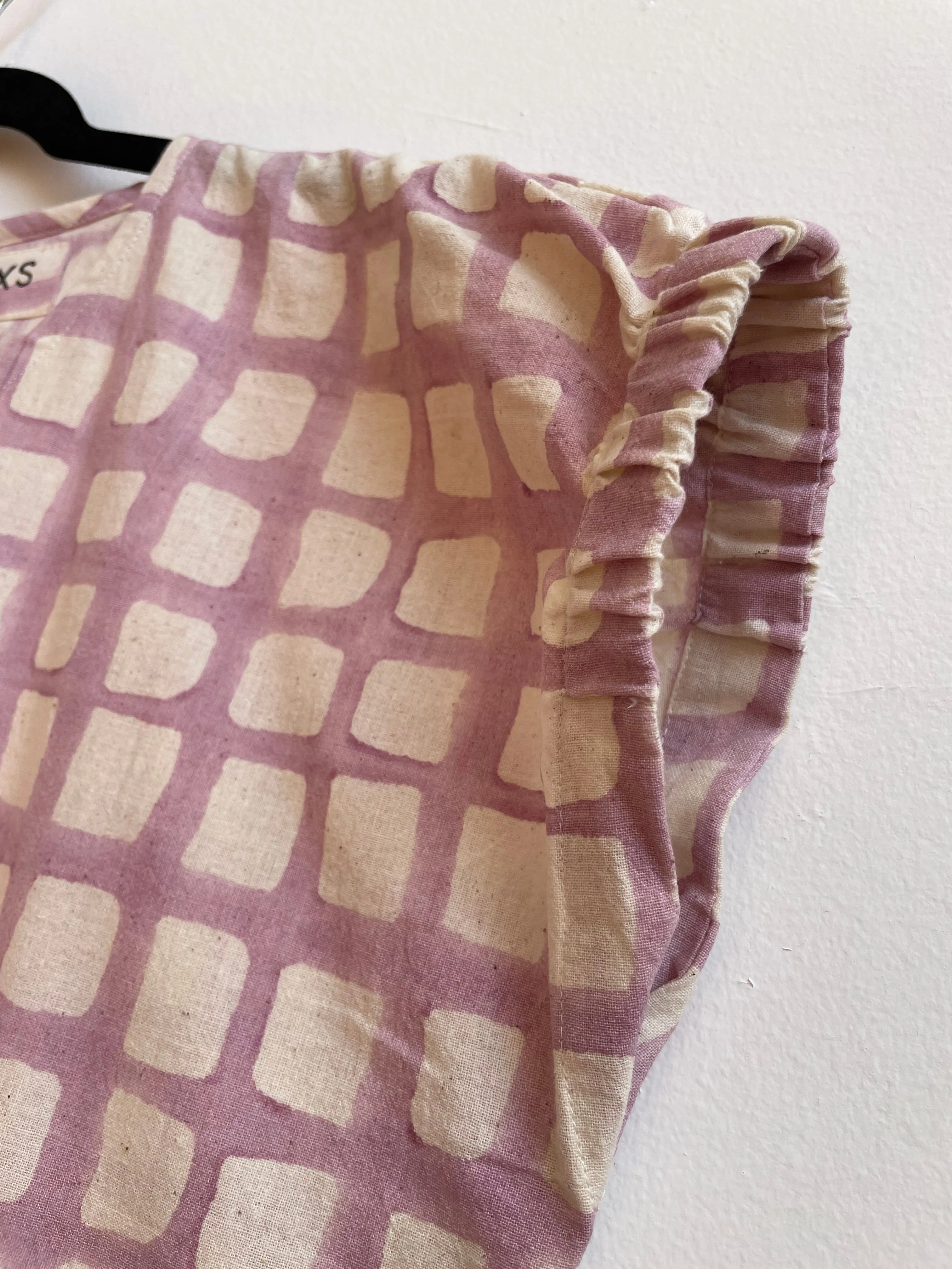 Zélia Top Lavender Grid (XS-XXL)