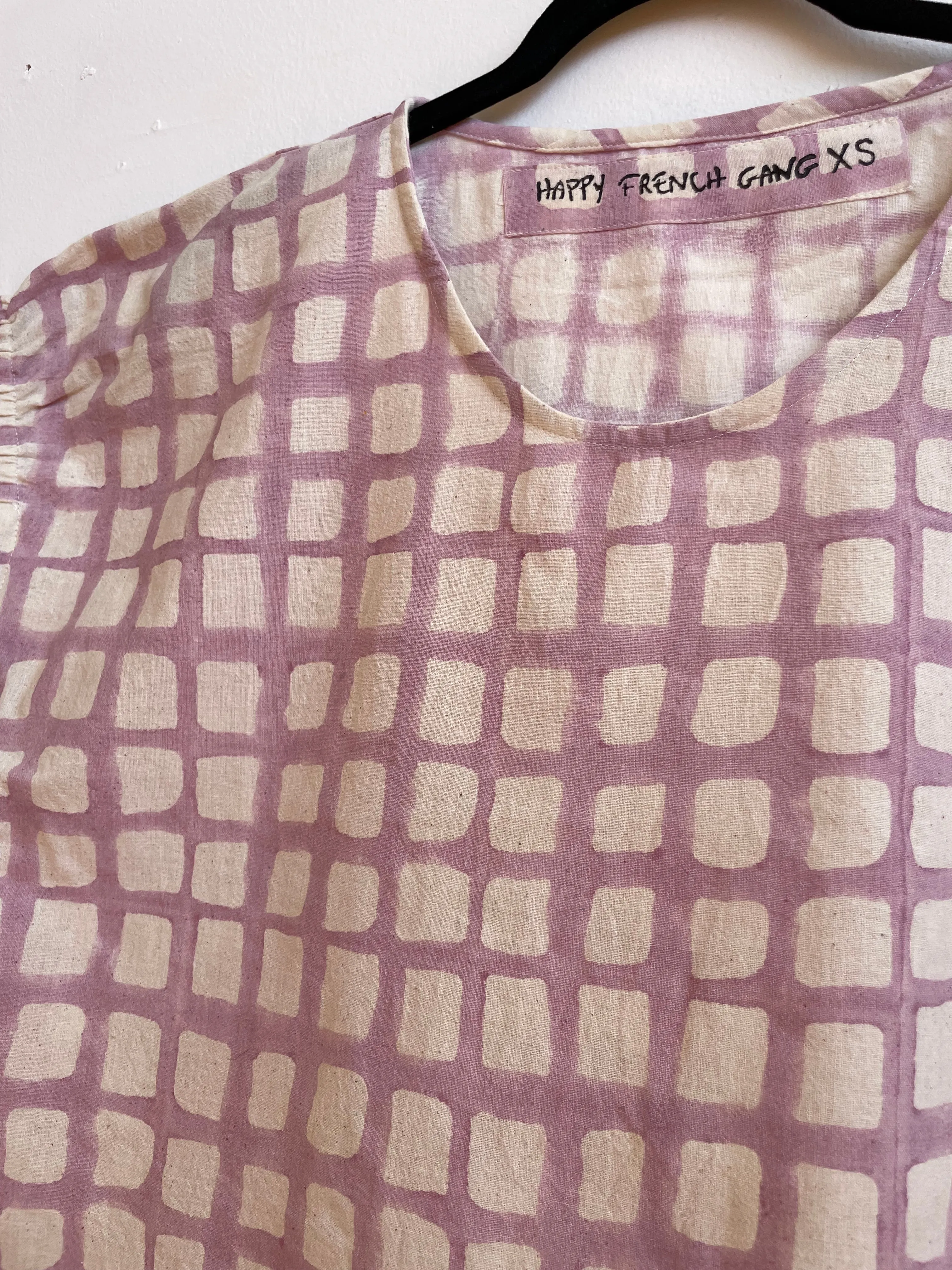 Zélia Top Lavender Grid (XS-XXL)