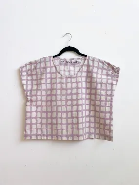 Zélia Top Lavender Grid (XS-XXL)